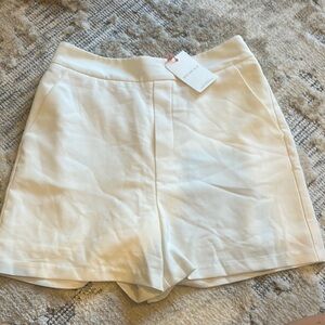 Skies Are Blue High Waist Cream Shorts